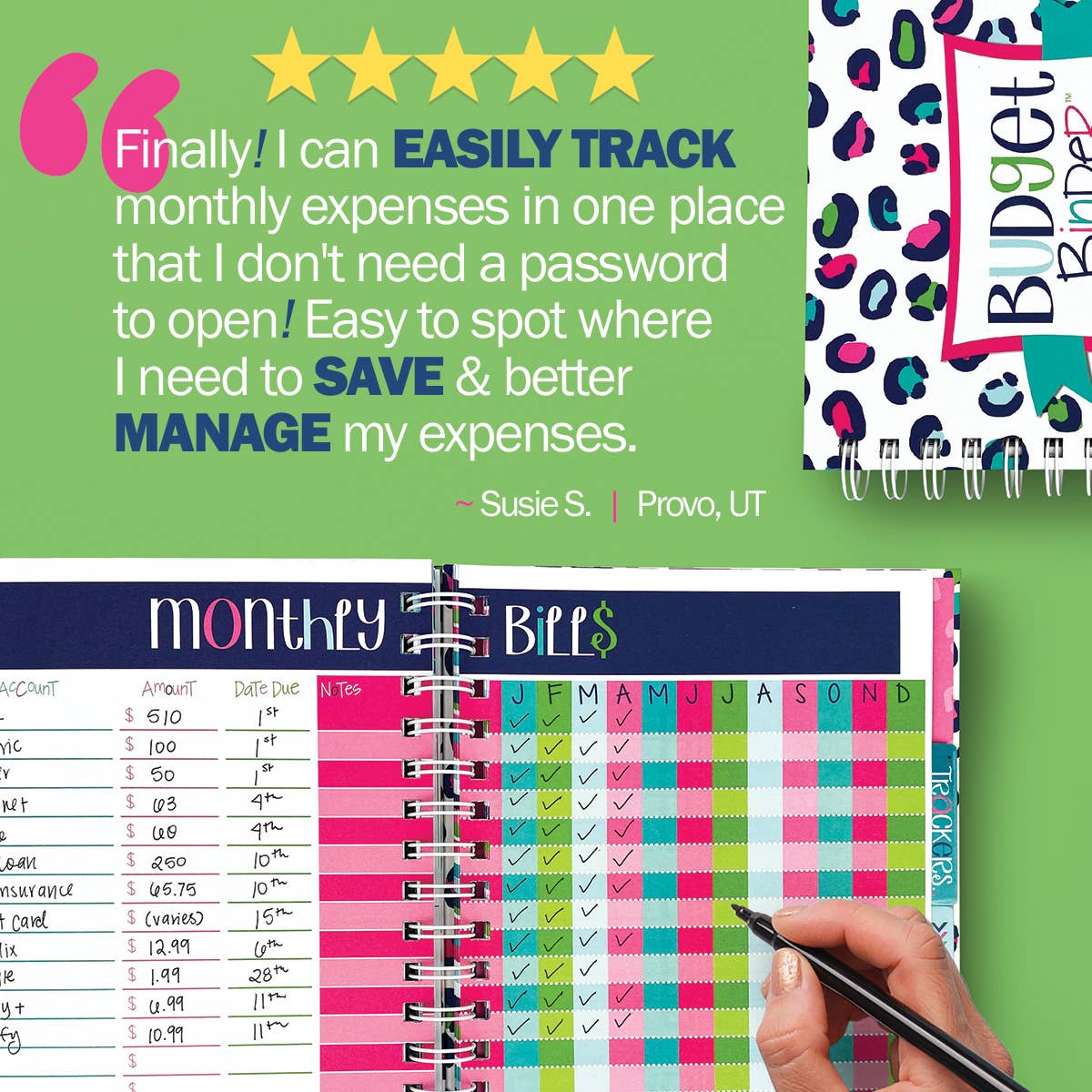 Budget Binder™ Bill Tracker Financial Planner | Open Stock