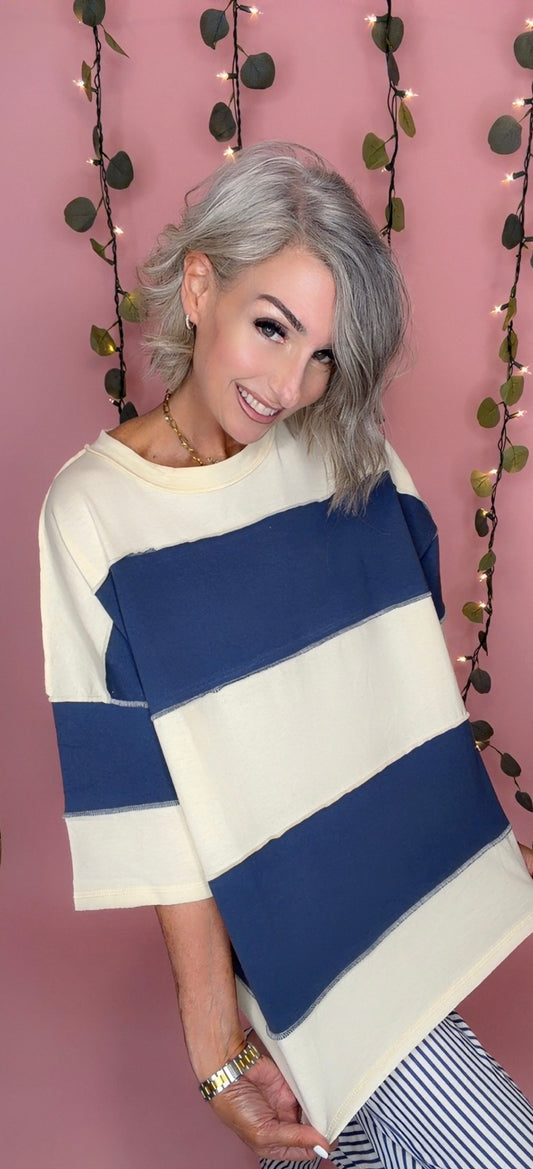 Polly Color Block Top