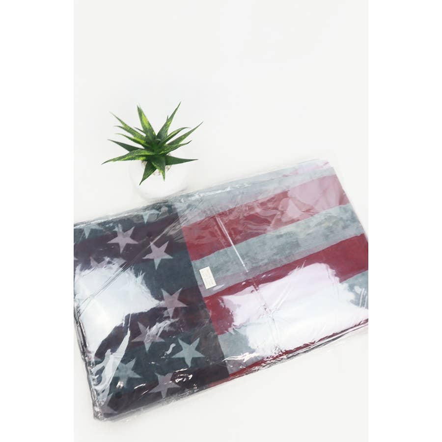 American Flag Oblong Scarf