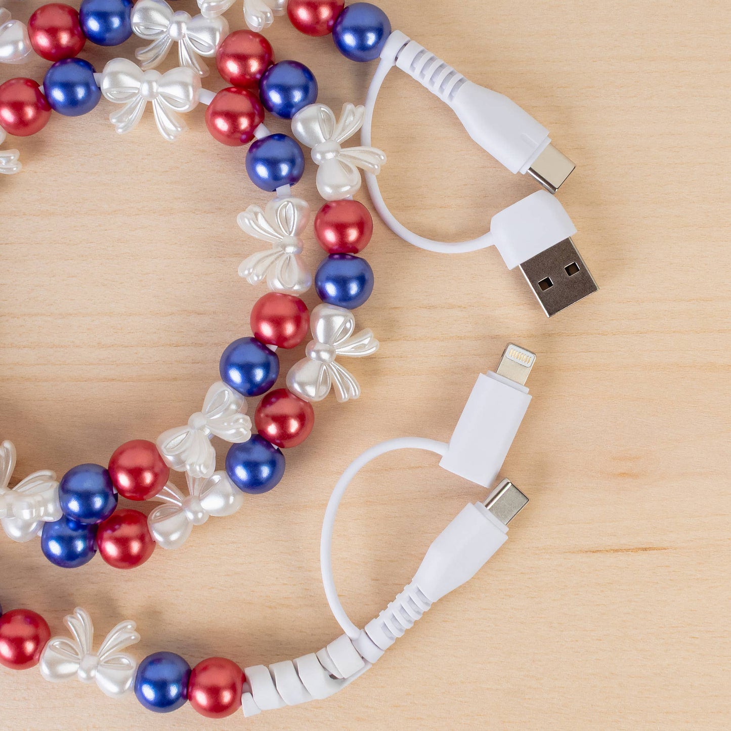 4-in-1 Beaded Charging Cable