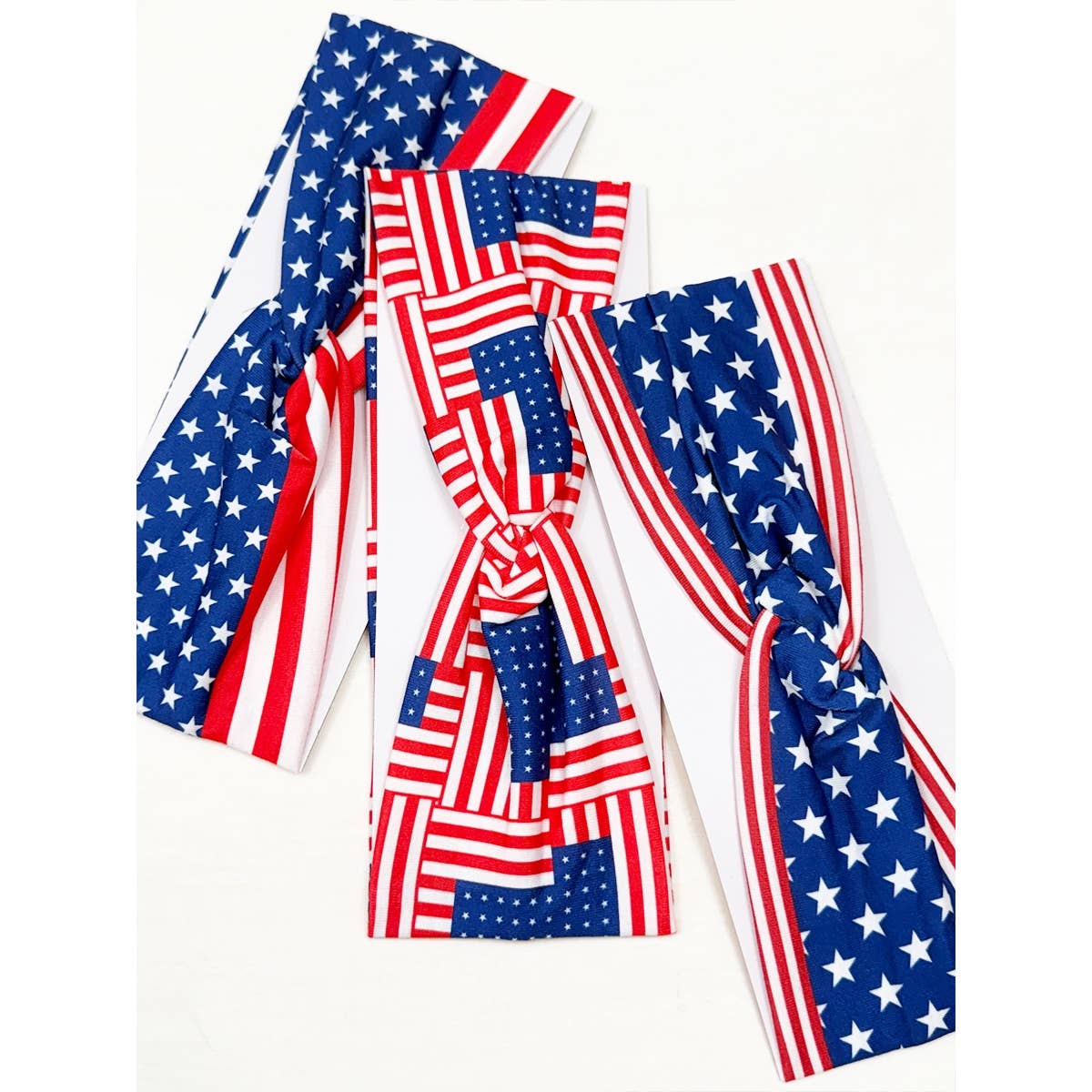 USA Flag American Patriotic Twisted Head wrap
