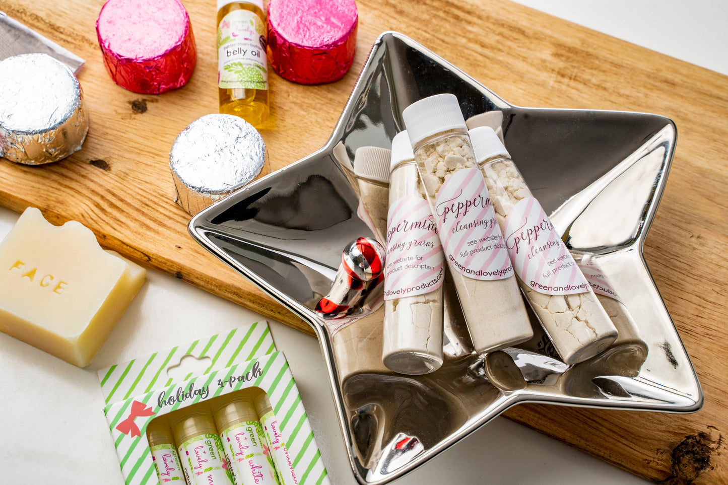 Lip Balm Holiday Pack (4 flavors) - Retail Box, Christmas