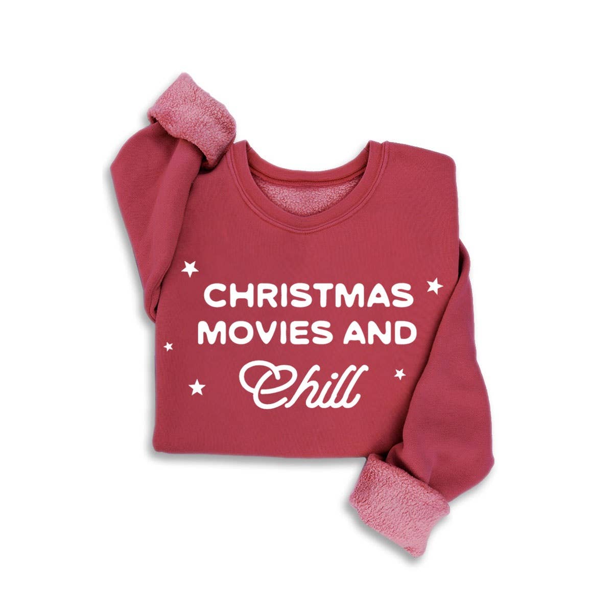 CHRISTMAS MOVIES N CHILL MINERAL SWEATSHIRTS