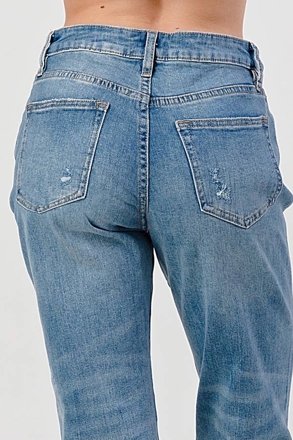 Medium Light Wash - Mom Jeans