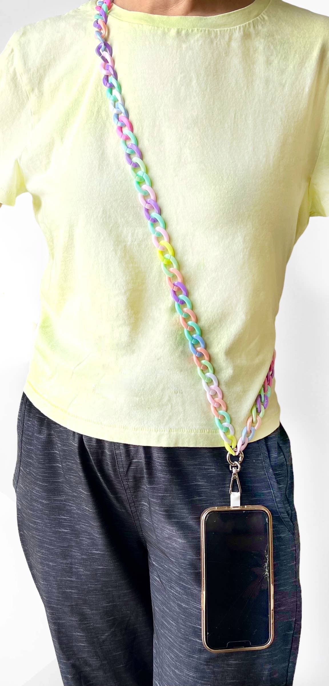 Pastel Phone Candy Chain Lanyard Strap Cross Body Universal