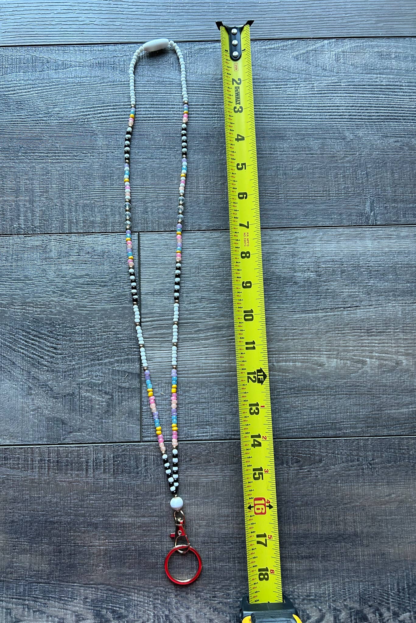 Seed Bead Lanyard with Breakaway Clasp