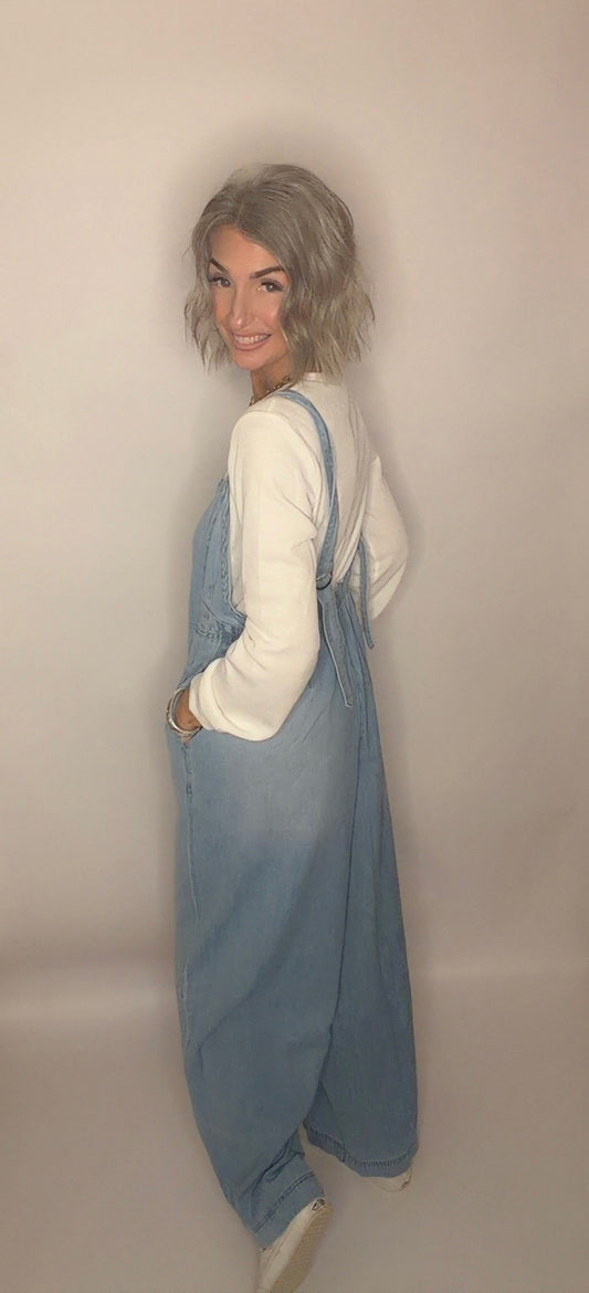 DENIM OVERALL JUMPSUIT