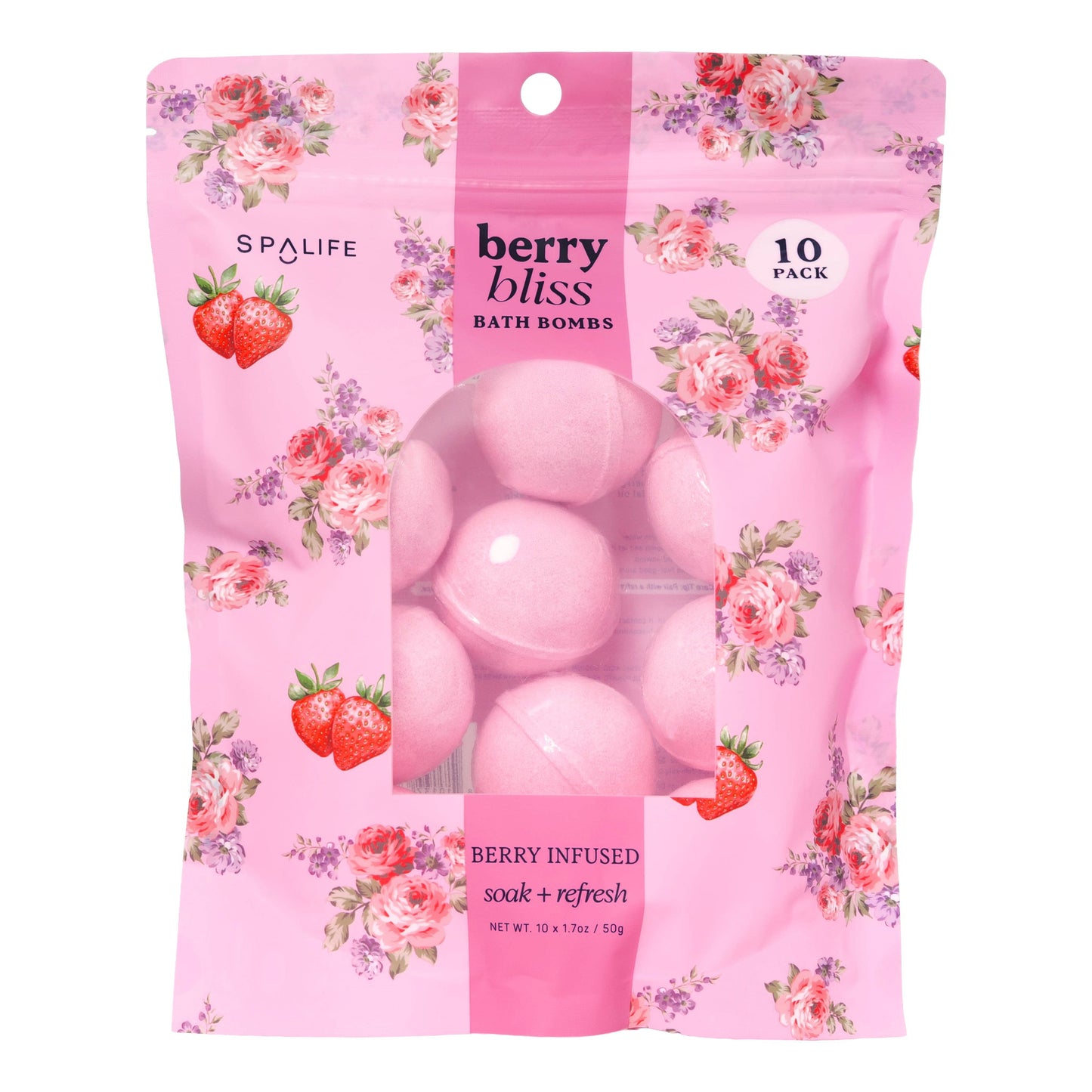 Valentine’s Berry Bliss Bath Bombs – 10 Pack