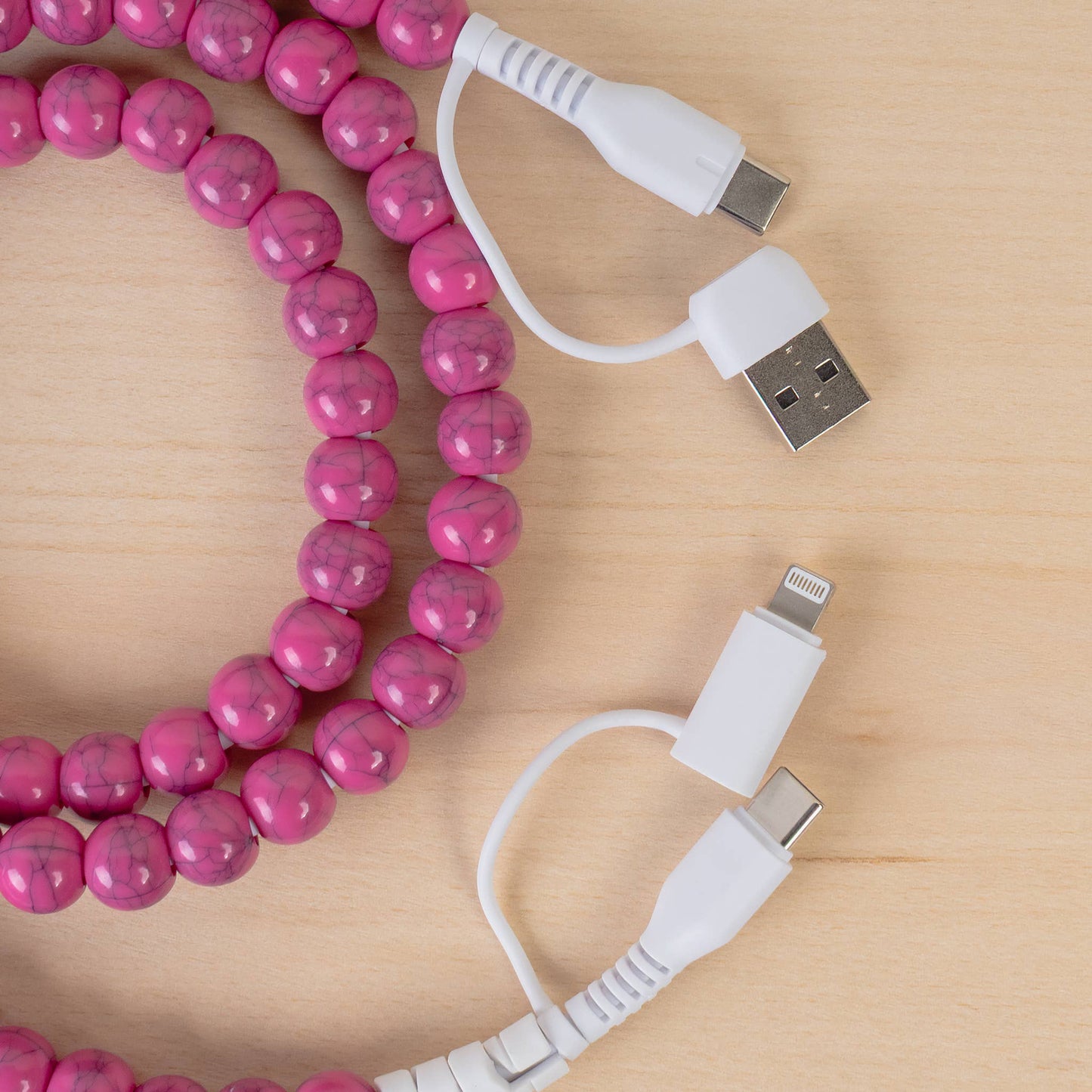4-in-1 Beaded Charging Cable