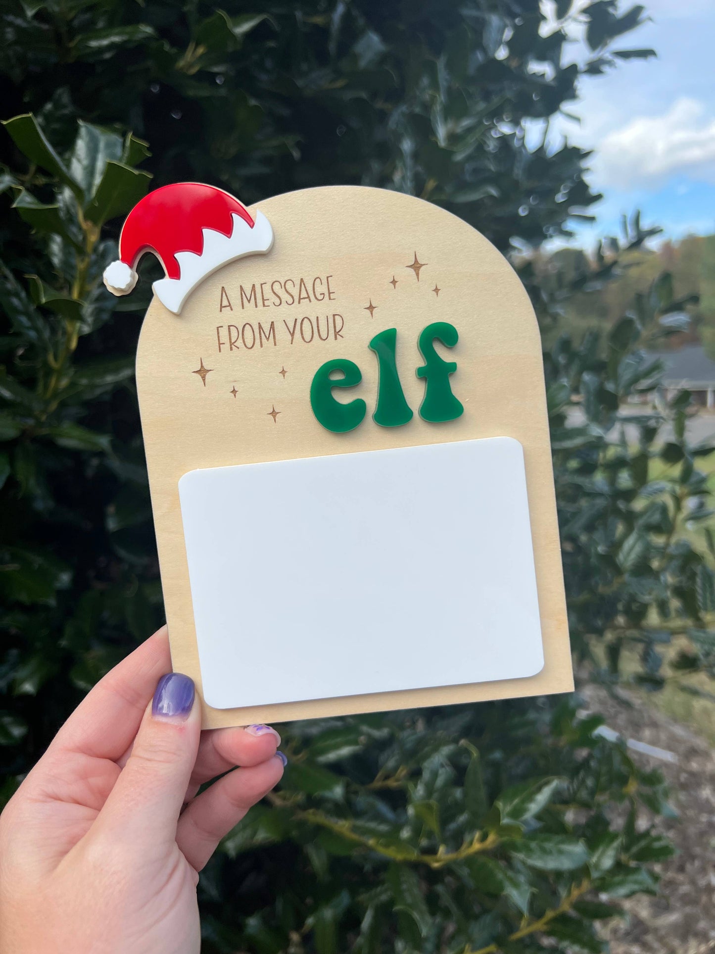 Message From your Elf Sign , Scout Elf Message Board