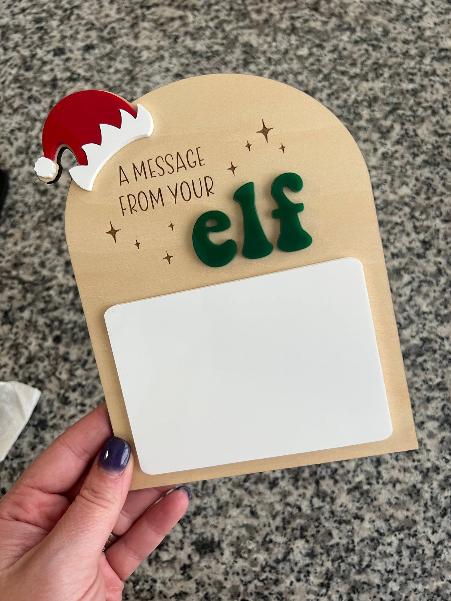 Message From your Elf Sign , Scout Elf Message Board