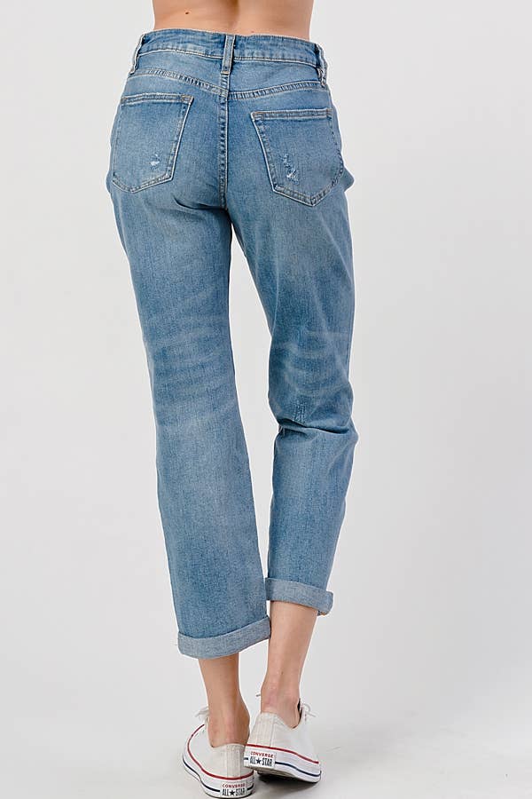 Medium Light Wash - Mom Jeans