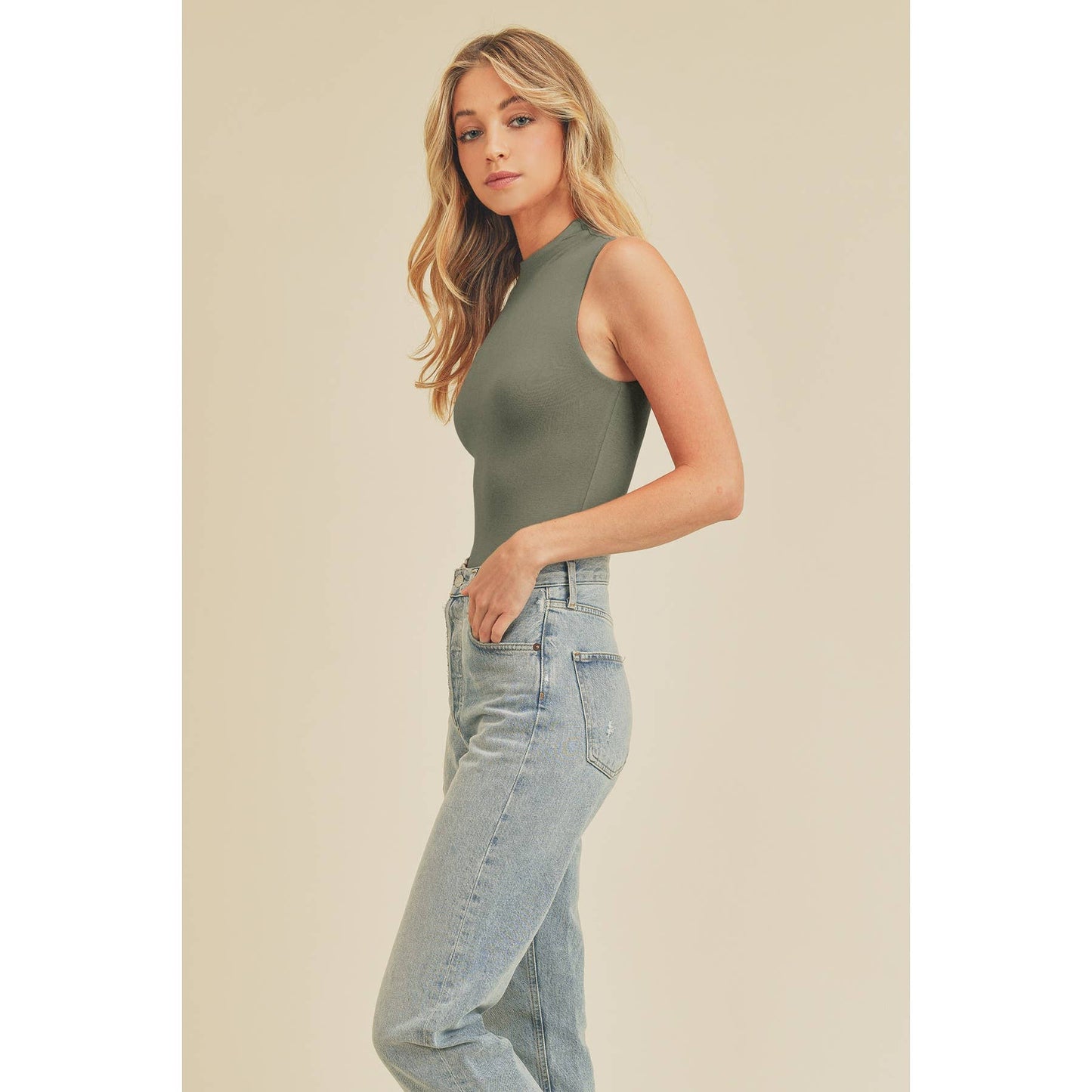 Mock Neck Bodysuit