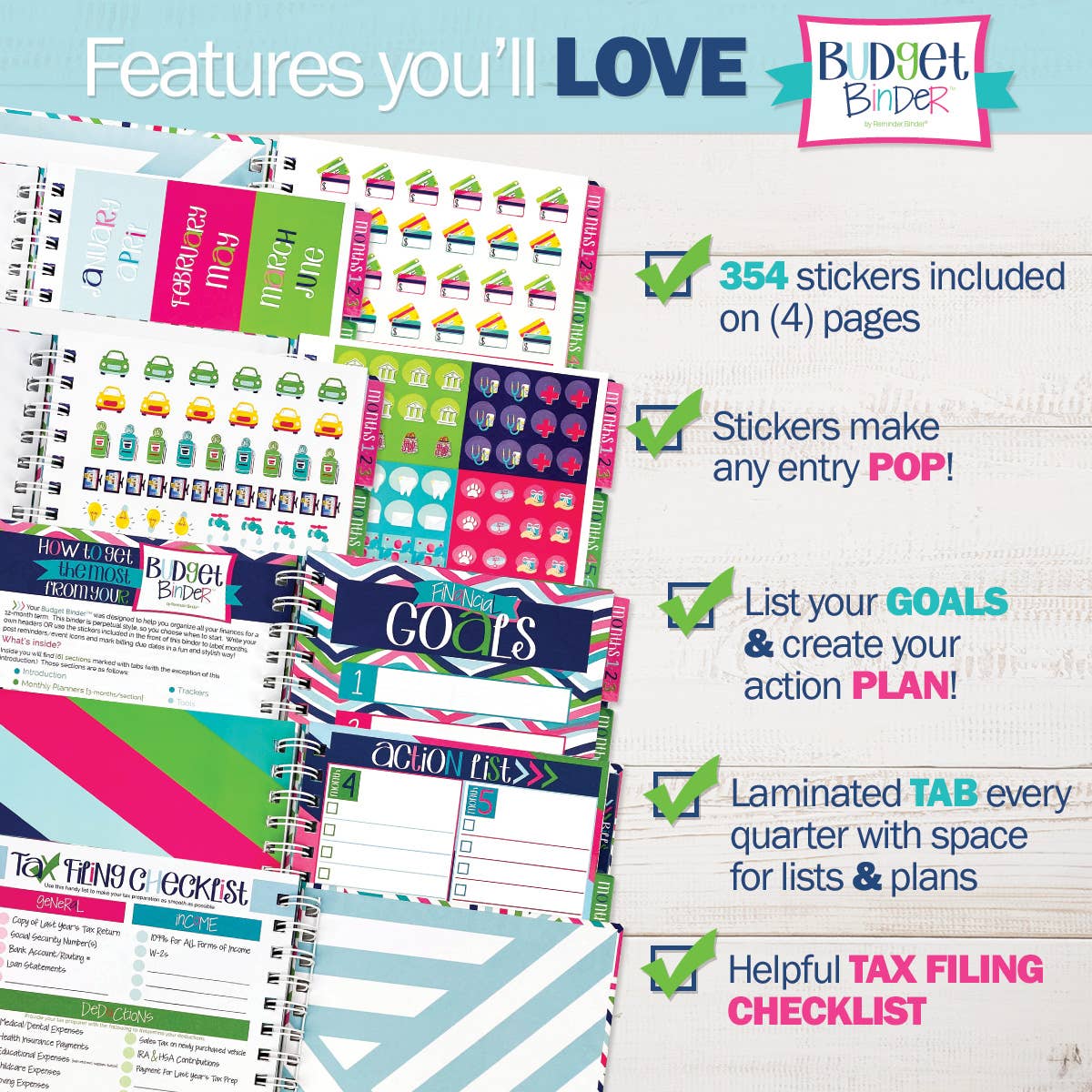 Budget Binder™ Bill Tracker Financial Planner | Open Stock