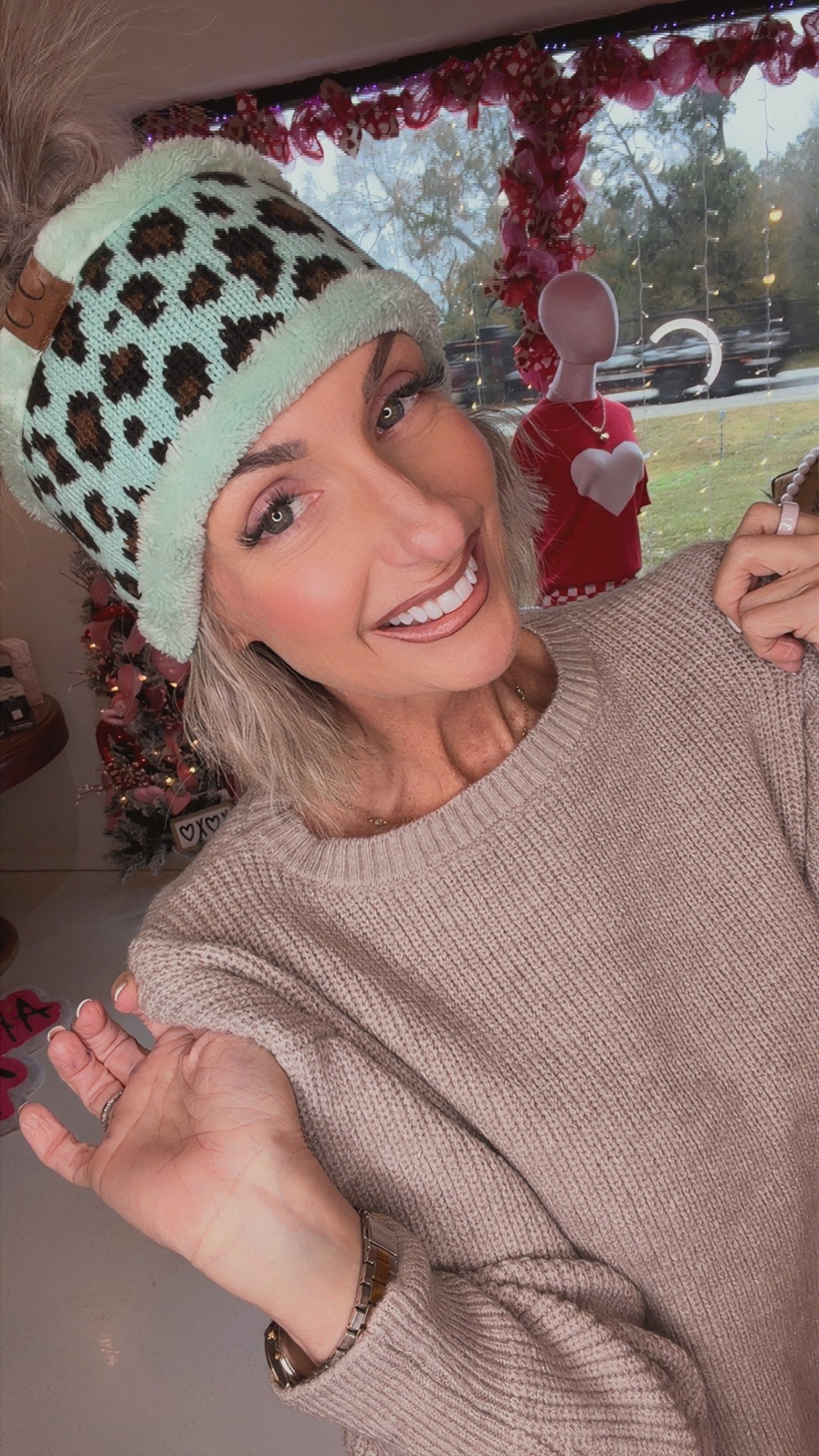 Solid Color Knit Sweater