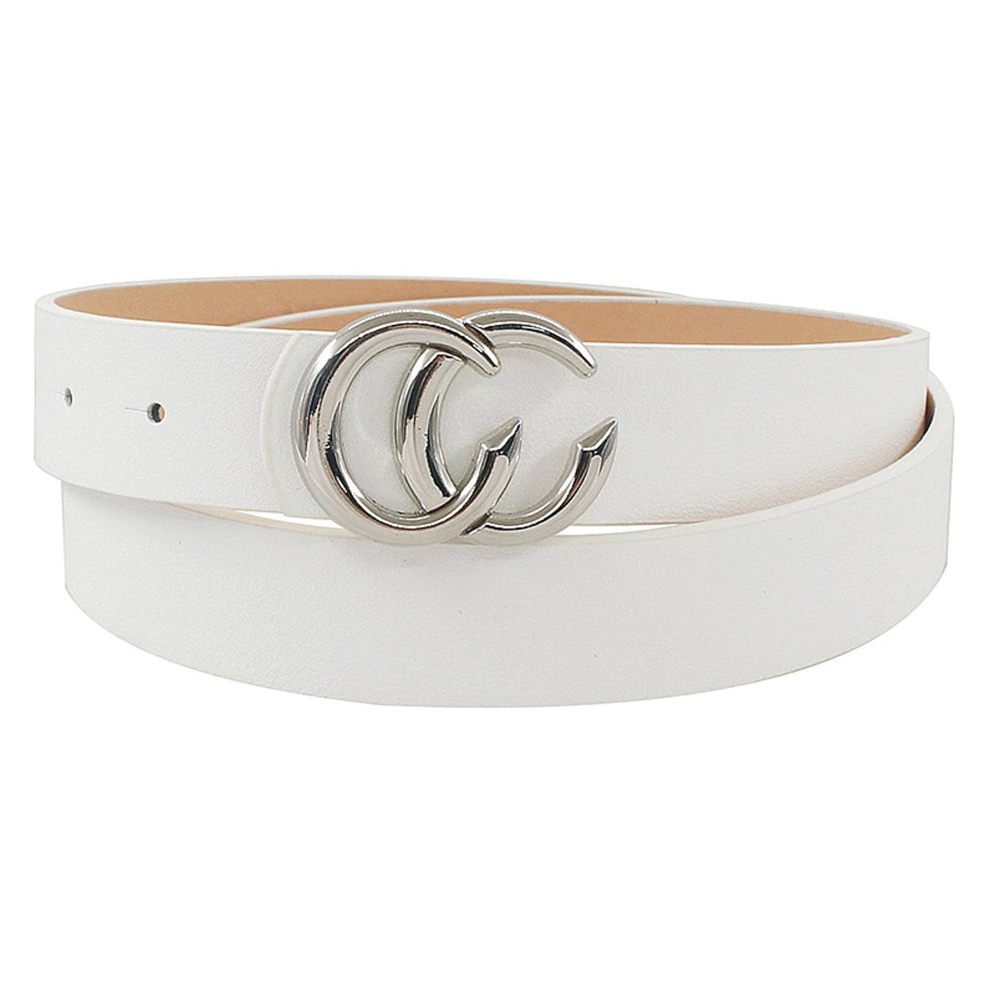 STYLISH SKINNY FASHION LETTER BUCKLE BELT. IW-2753SL