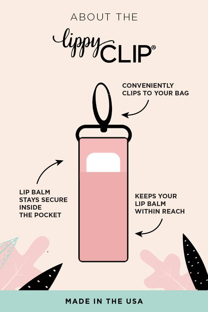 Pink Reindeer Lip Balm Holder for Chapstick