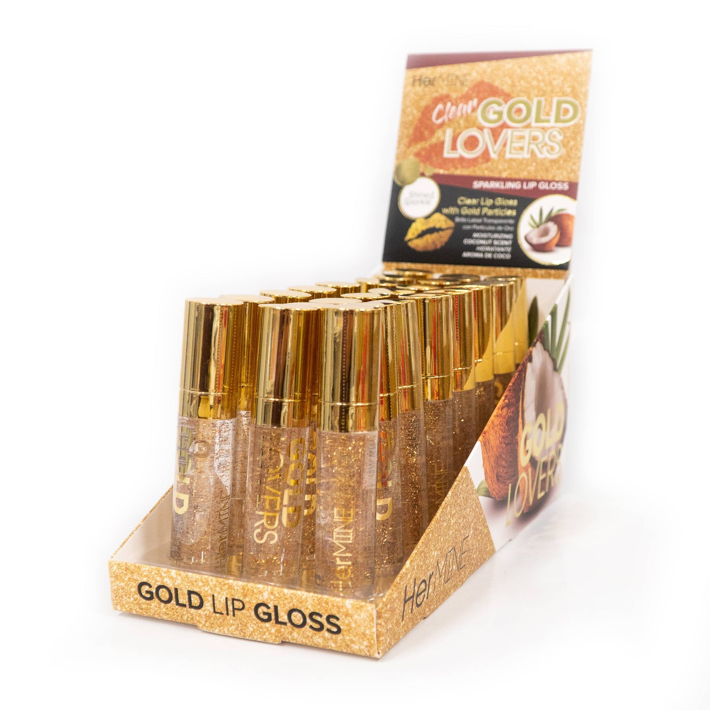 Hermine Gold Lovers Sparkling Clear Lip Gloss