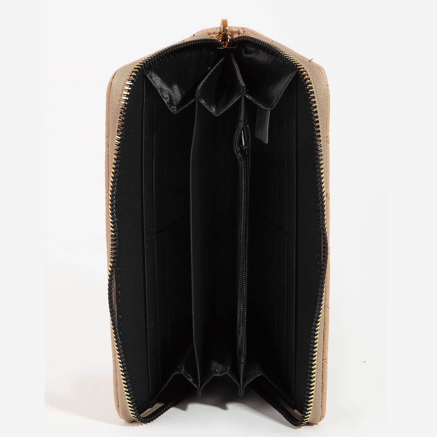 Diamond Pattern Faux Leather Rectangle Wallet