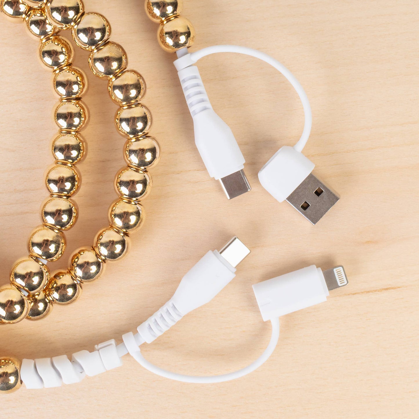 4-in-1 Beaded Charging Cable
