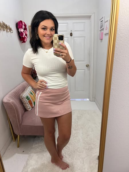 Athletic Accent Sweat Skort