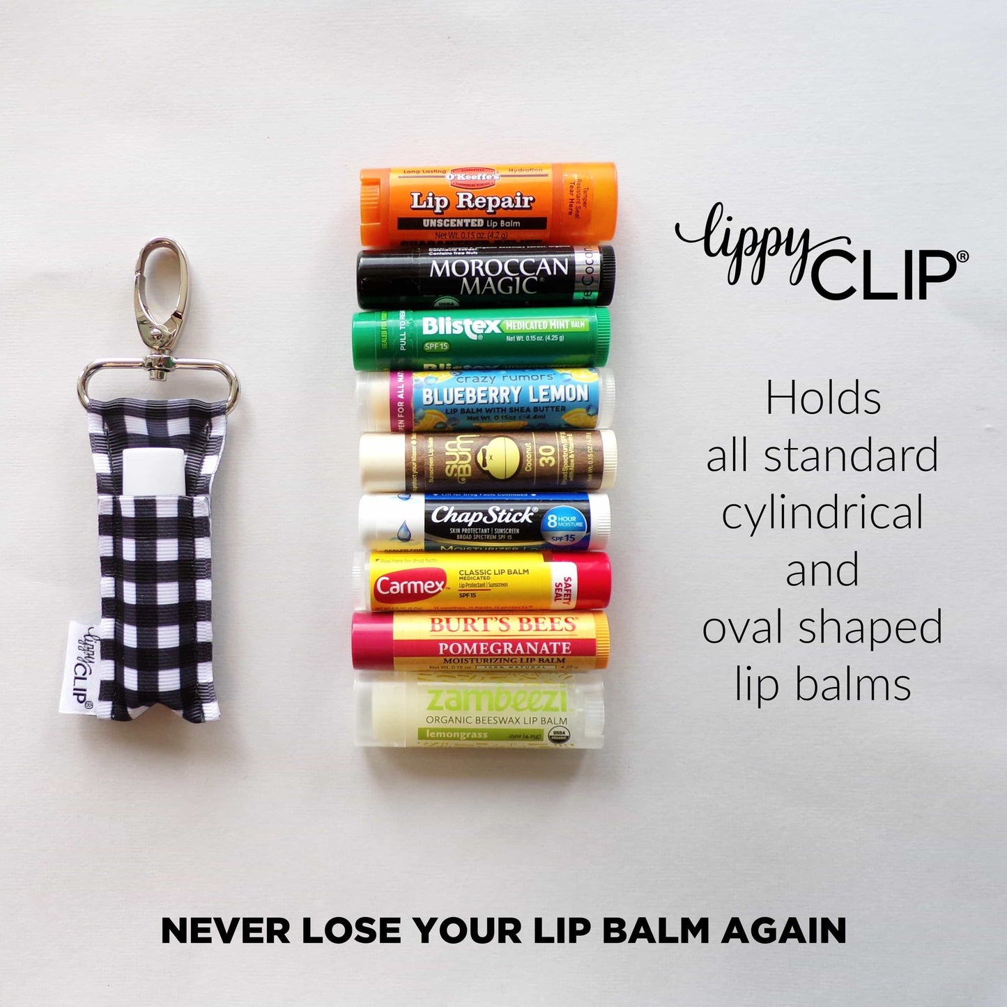 Pink Reindeer Lip Balm Holder for Chapstick