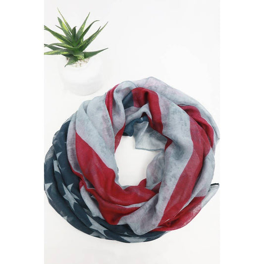American Flag Oblong Scarf