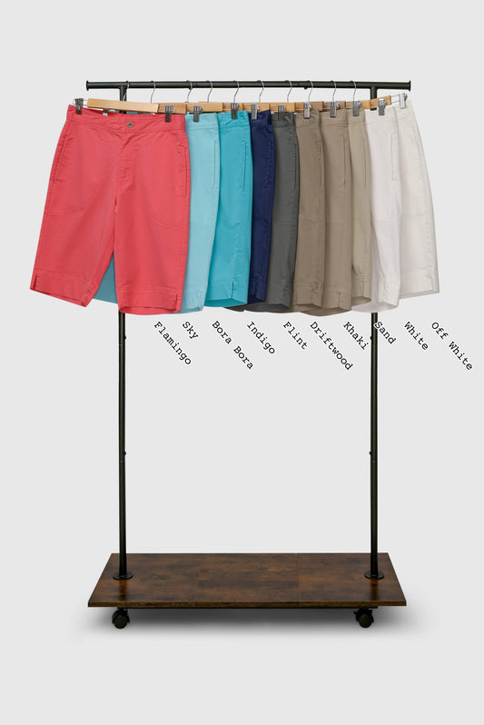 Twill Bermuda Short w/ Hem Vents