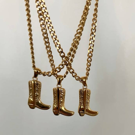 COWGIRL BOOT NECKLACE
