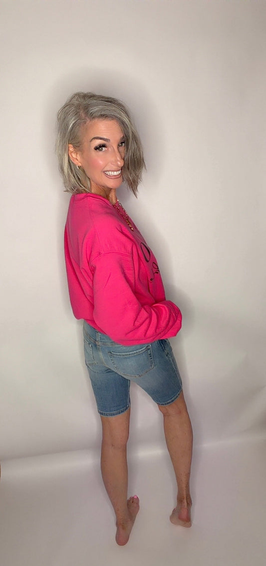 HIGH RISE DOUBLE BUTTON WIDE WAISTBAND BERMUDA