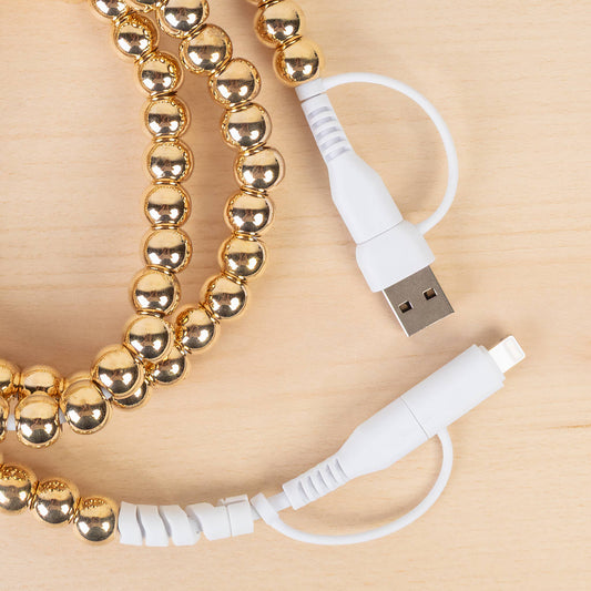4-in-1 Beaded Charging Cable