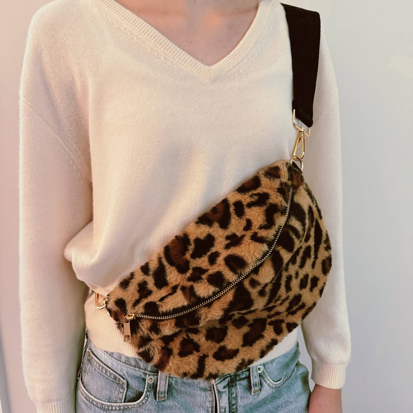 Furry Sling Bag
