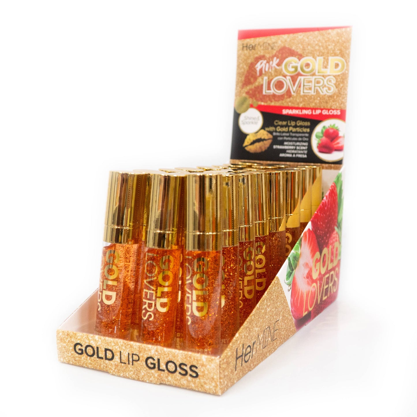 Hermine Gold Lovers Sparkling Clear Lip Gloss
