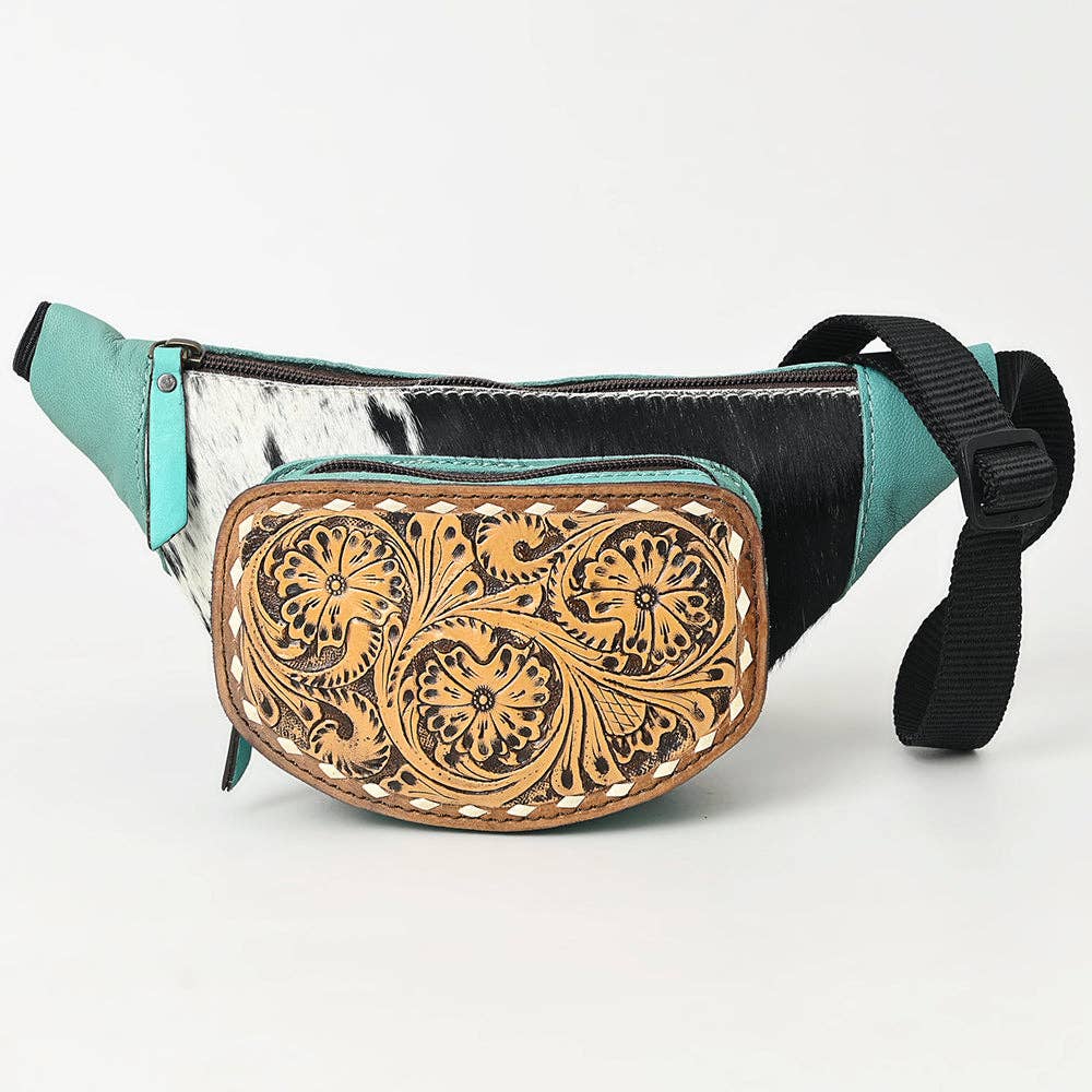 Fanny Pack Genuine Leather women bag western Bag