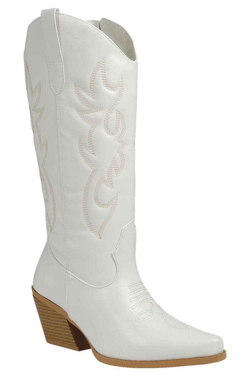 Women's High Chunky Heel Cowboy Boots FL-CREEK-15