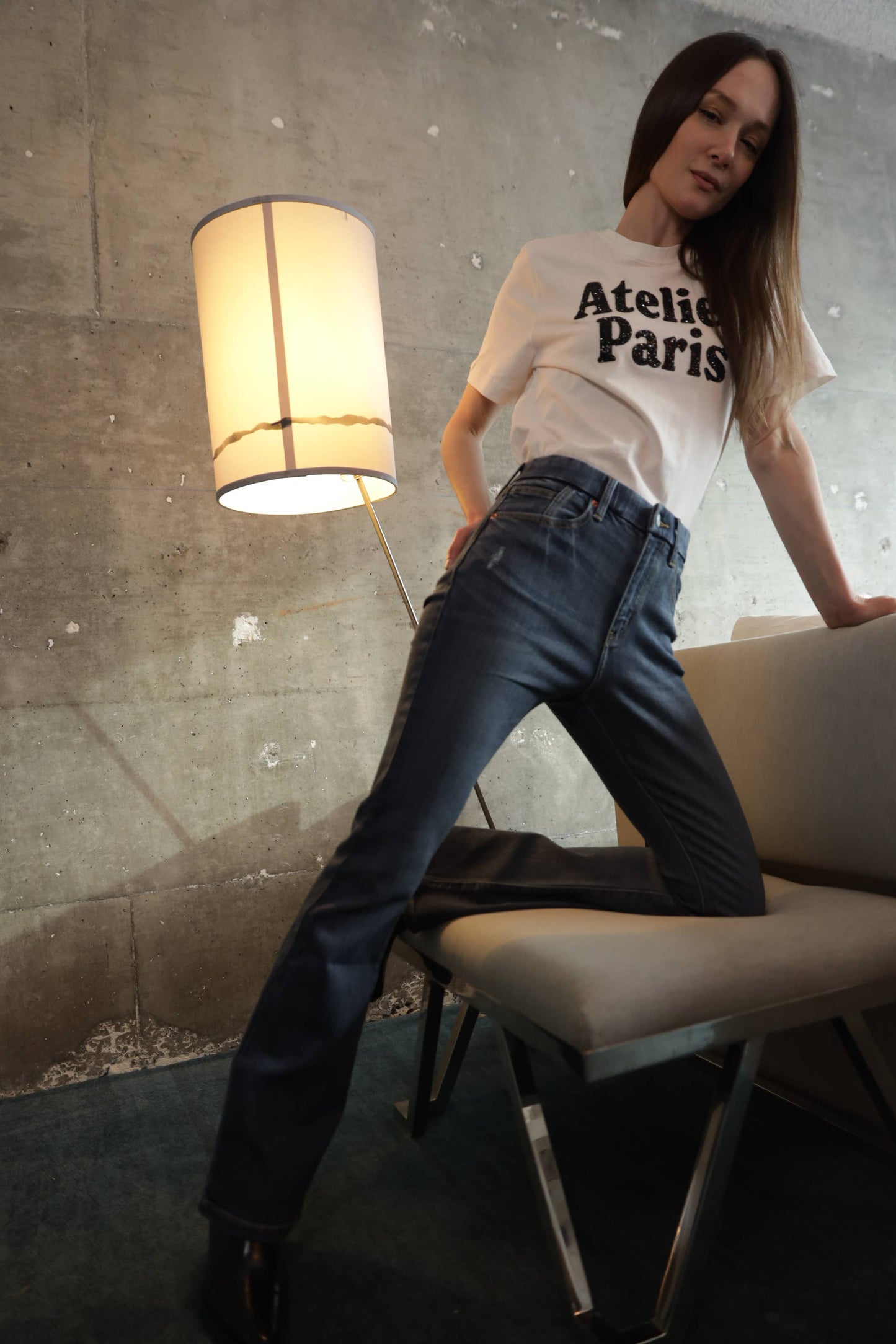 ECO FABRIC HIGH RISE PHONE POCKET BOOTCUT JEANS