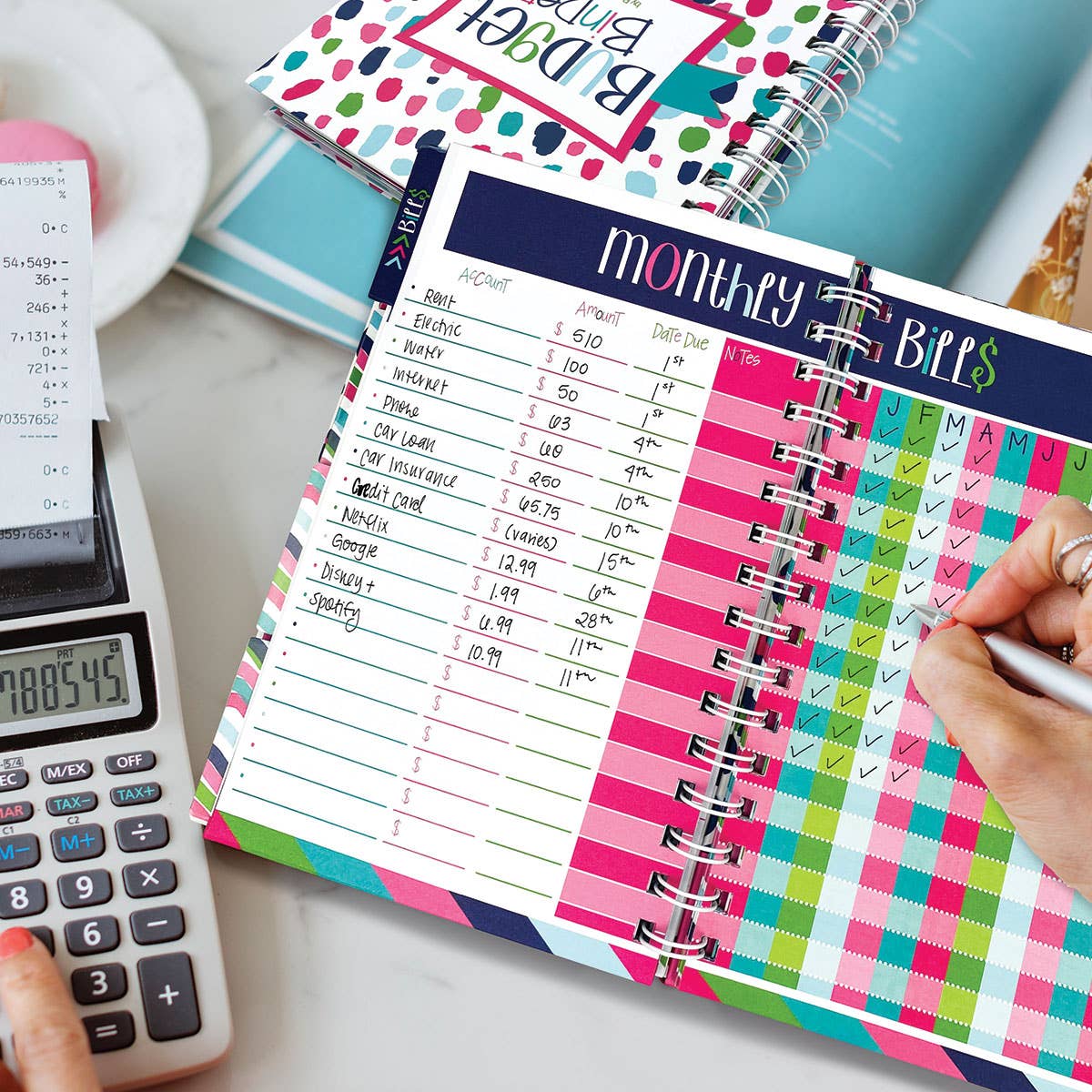Budget Binder™ Bill Tracker Financial Planner | Open Stock