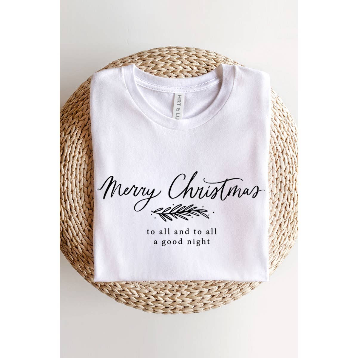 MERRY CHRISTMAS SHORT SLEEVE GRAPHIC TEE