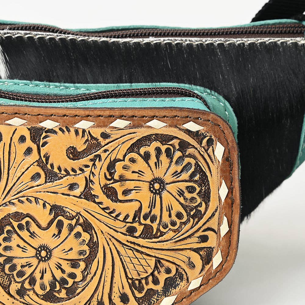 Fanny Pack Genuine Leather women bag western Bag