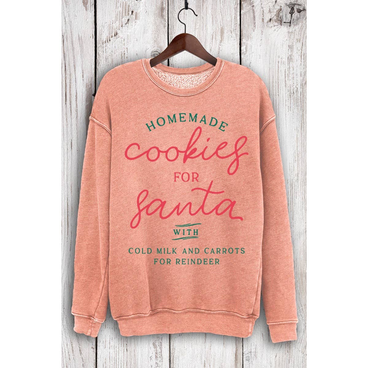 COOKIES FOR SANTA MINERAL SWEATSHIRTS
