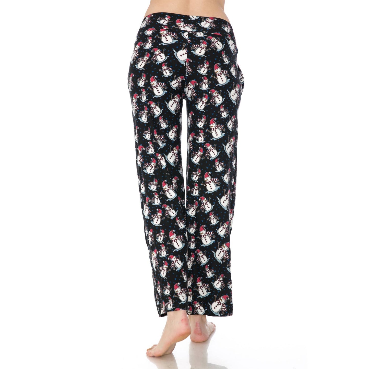 Snowman Pajama Pants with Drawstring