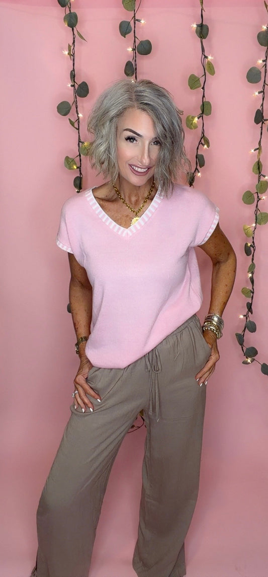 Linen Drawstring Pants