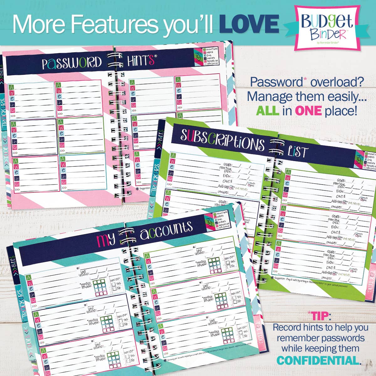 Budget Binder™ Bill Tracker Financial Planner | Open Stock