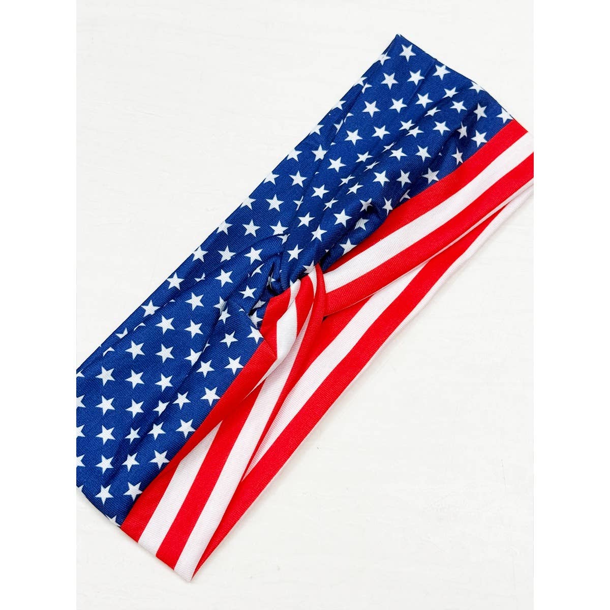 USA Flag American Patriotic Twisted Head wrap