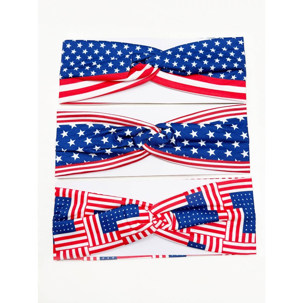 USA Flag American Patriotic Twisted Head wrap
