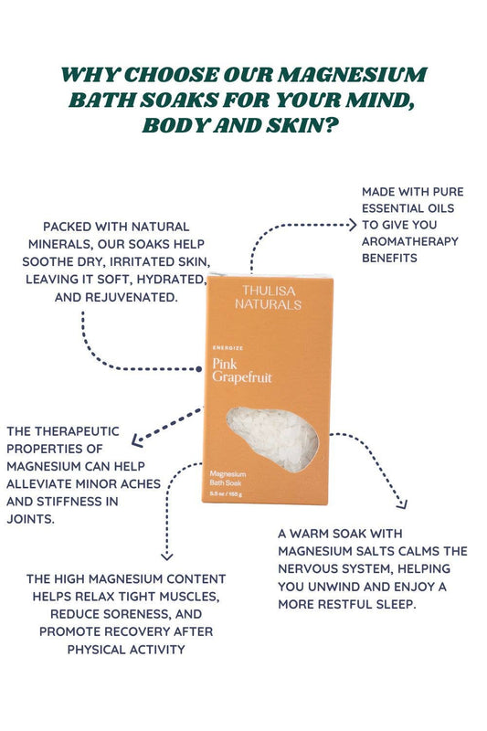 Pink Grapefruit Aromatherapy Magnesium Bath Salt Soak