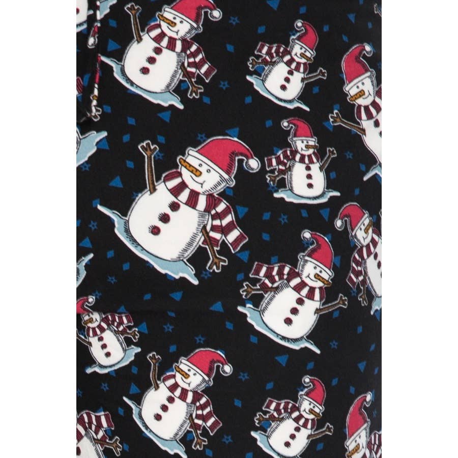 Snowman Pajama Pants with Drawstring