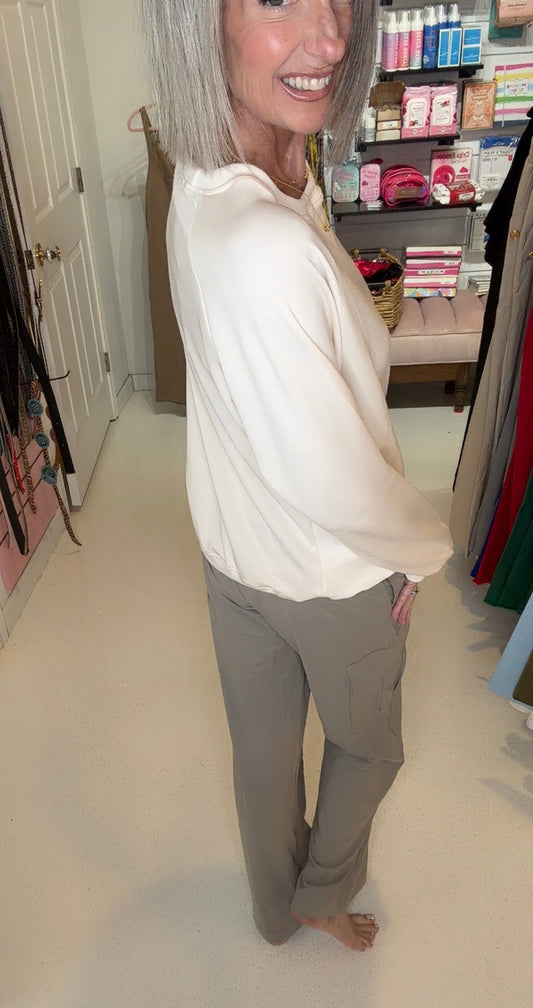 BUTTER STRAIGHT LEG CARGO PANTS