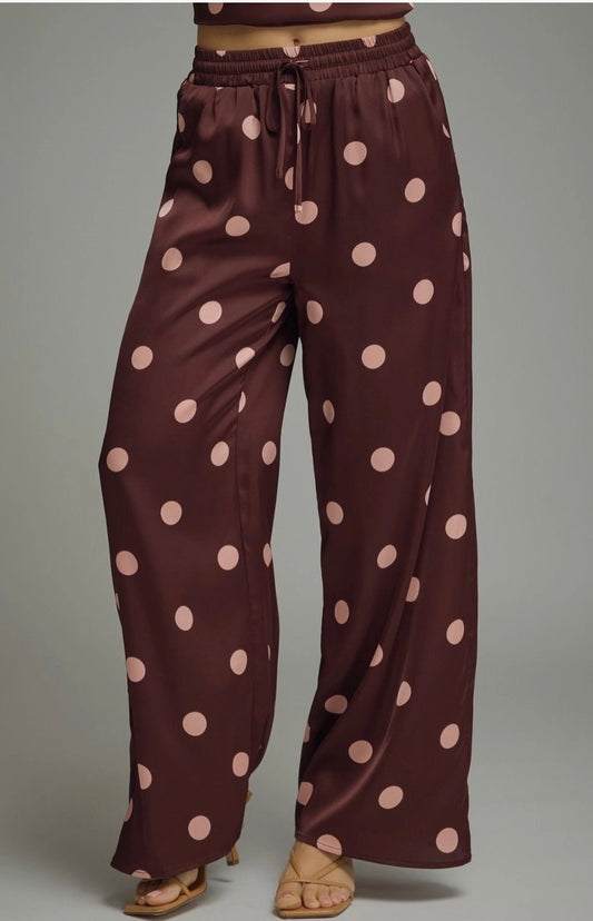 New Polka Dot Wide Leg Pants