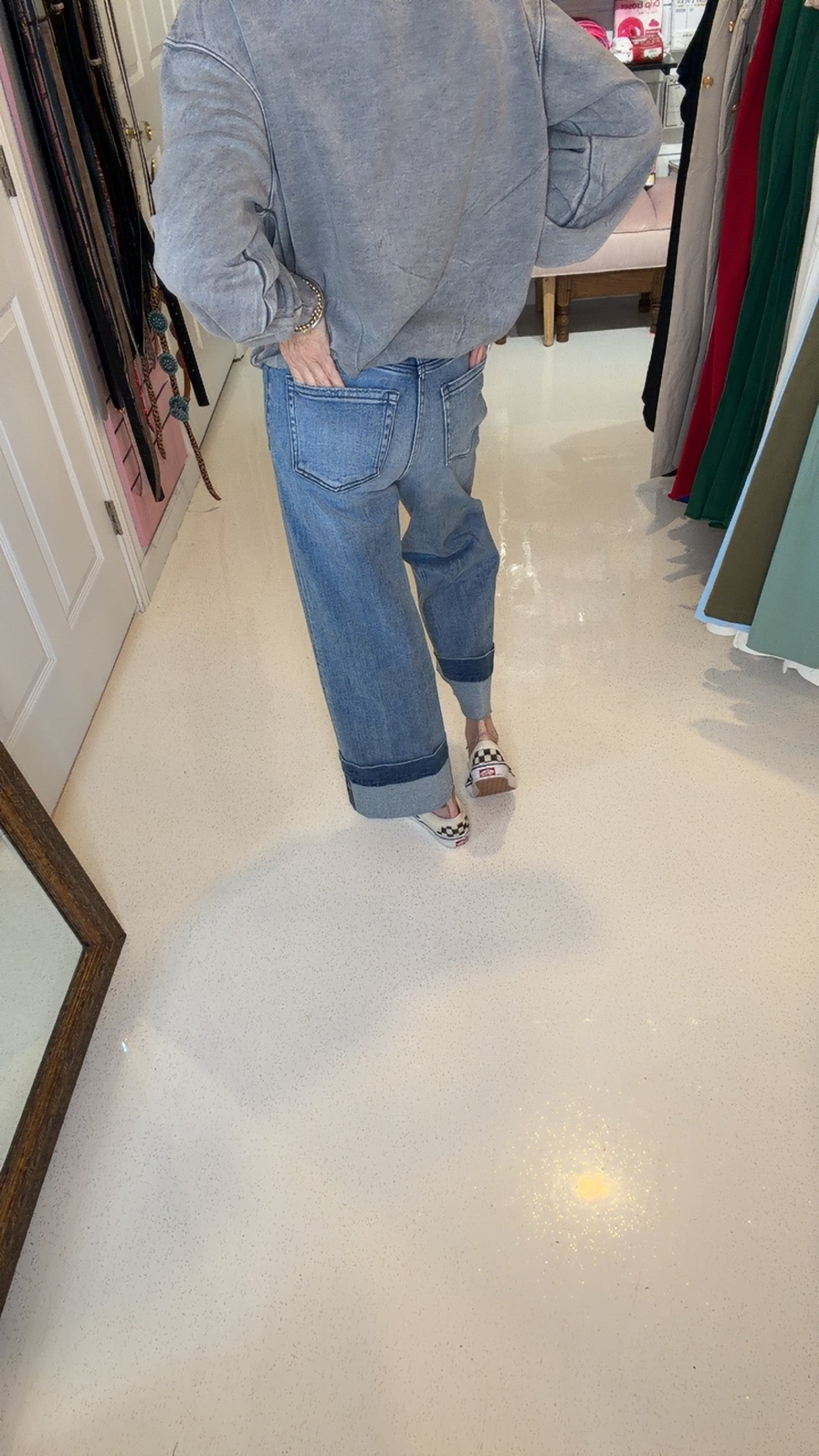 INSEAM TRANSFORMER TUMMY CONTROL HIGH RISE A-WIDE JEANS